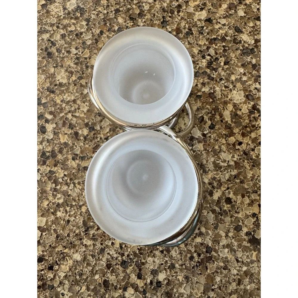PartyLite Silver Plated Interlocking Gemini Candle Holders P7207 - Picture 5 of 12